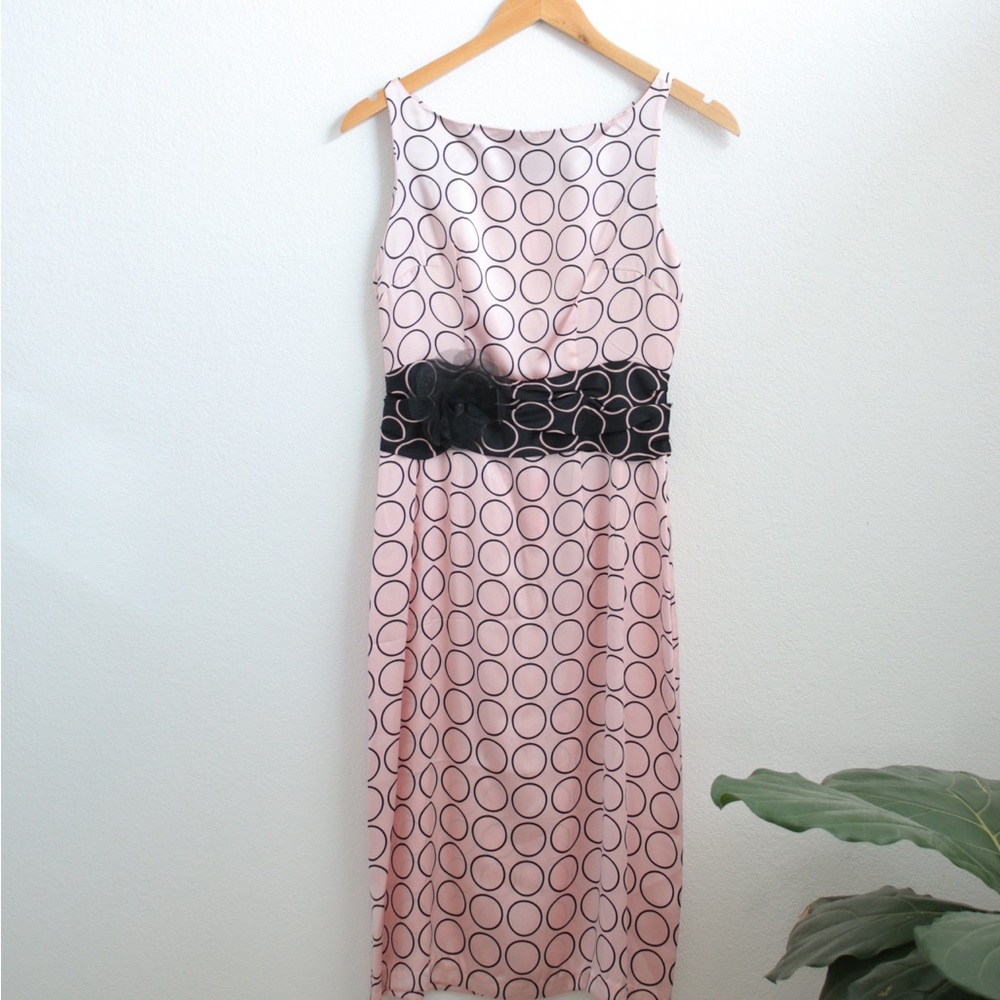 NWT Adrienne Bui Pink Polka Dot Dres Sz: 2